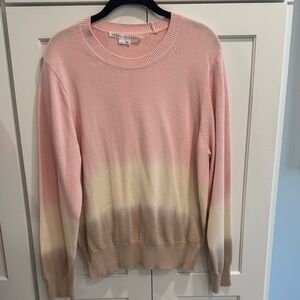 Veronica Beard Pink and Cream Ombre Sweater